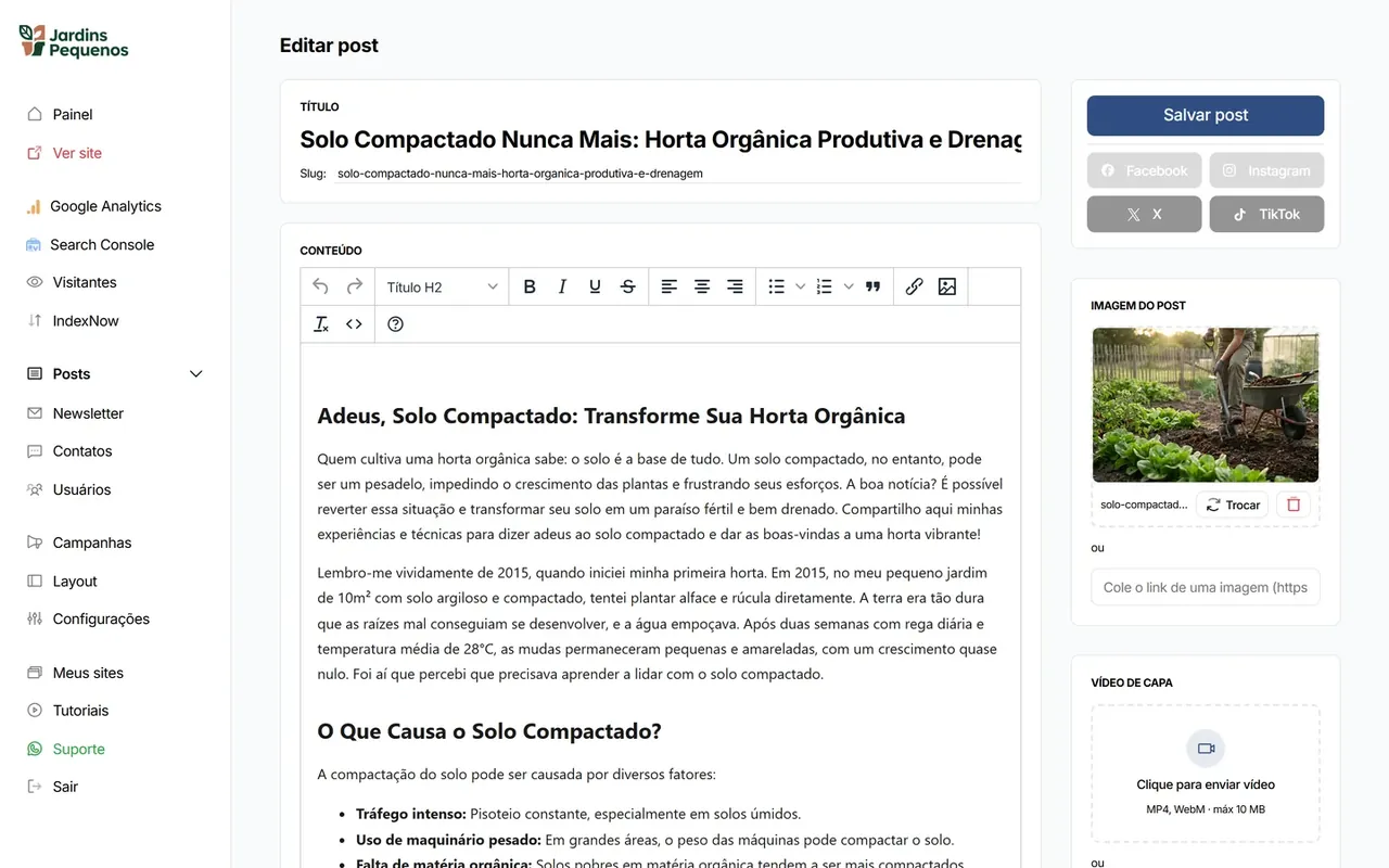Editor de post