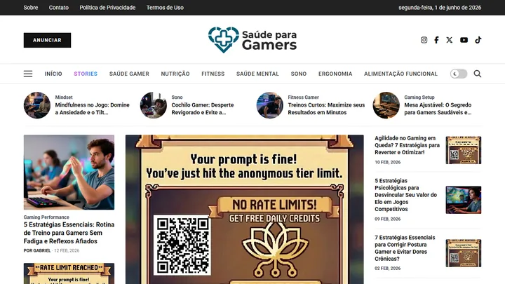 Saúde para Gamers